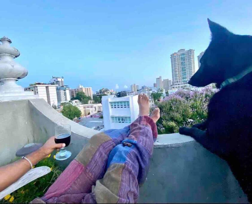 Fresh Tropical Colonial Style Walk-Up- Rooftop Terrace- Beach View San Juan Exterior foto
